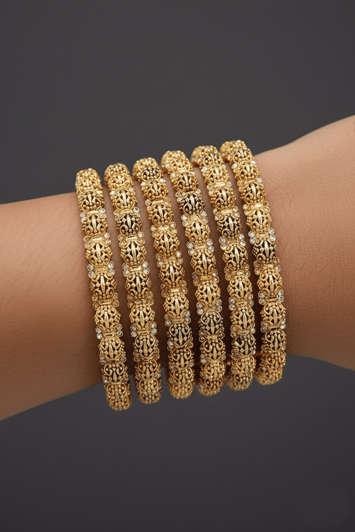 Antique Six Pieces Kangans Churi - RS ZEVARS