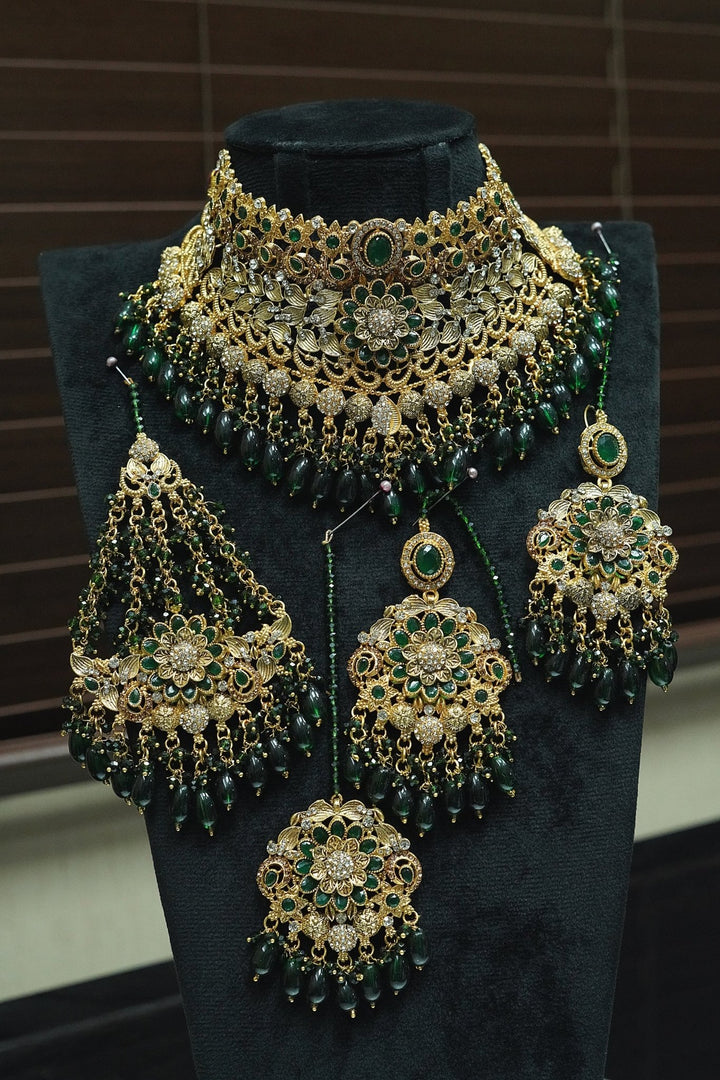 Antique Tone Grace Bridal Jewellery Set - RS ZEVARS