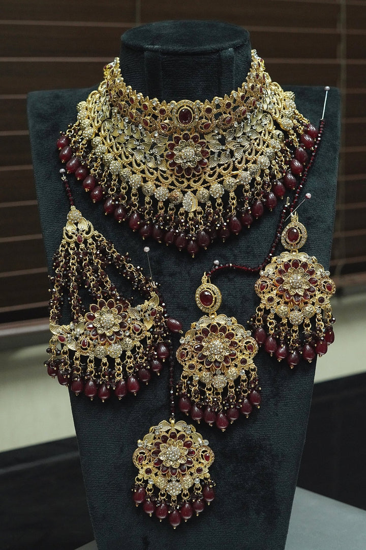 Antique Tone Grace Bridal Jewellery Set - RS ZEVARS