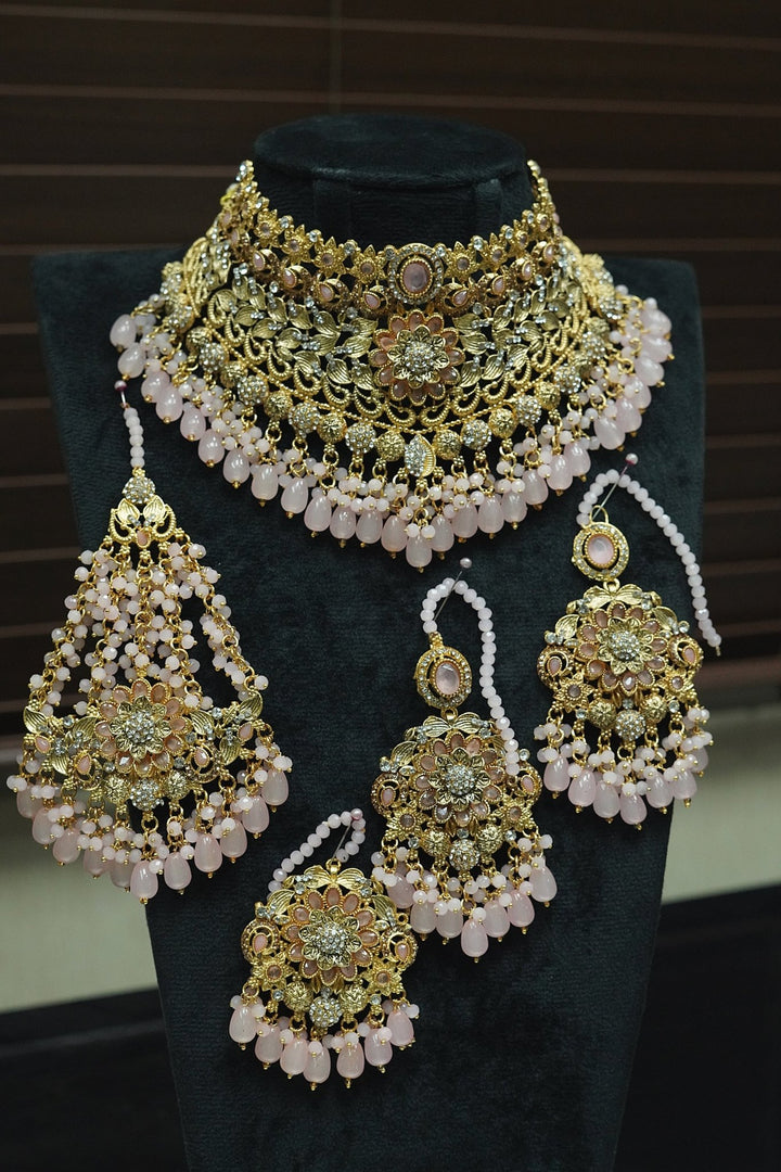 Antique Tone Grace Bridal Jewellery Set - RS ZEVARS