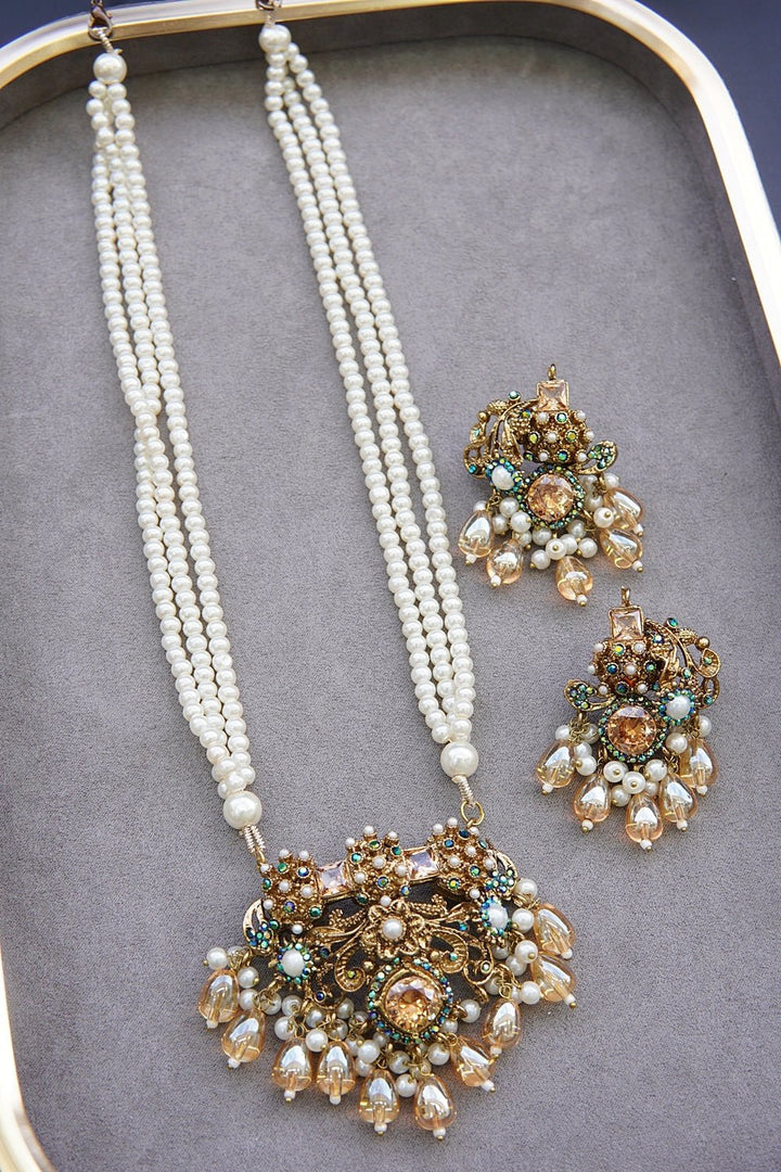 Antique Turkish Pendant Mala Set - RS ZEVARS