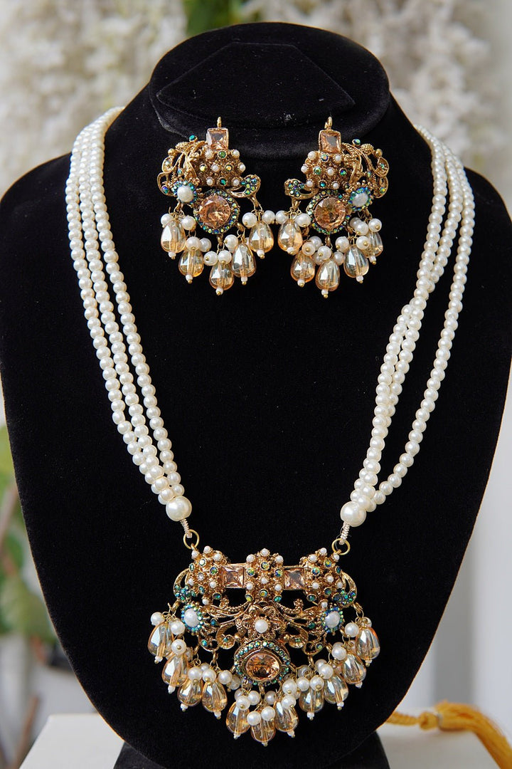 Antique Turkish Pendant Mala Set - RS ZEVARS
