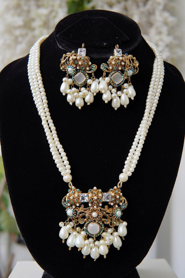 Antique Turkish Pendant Mala Set - RS ZEVARS