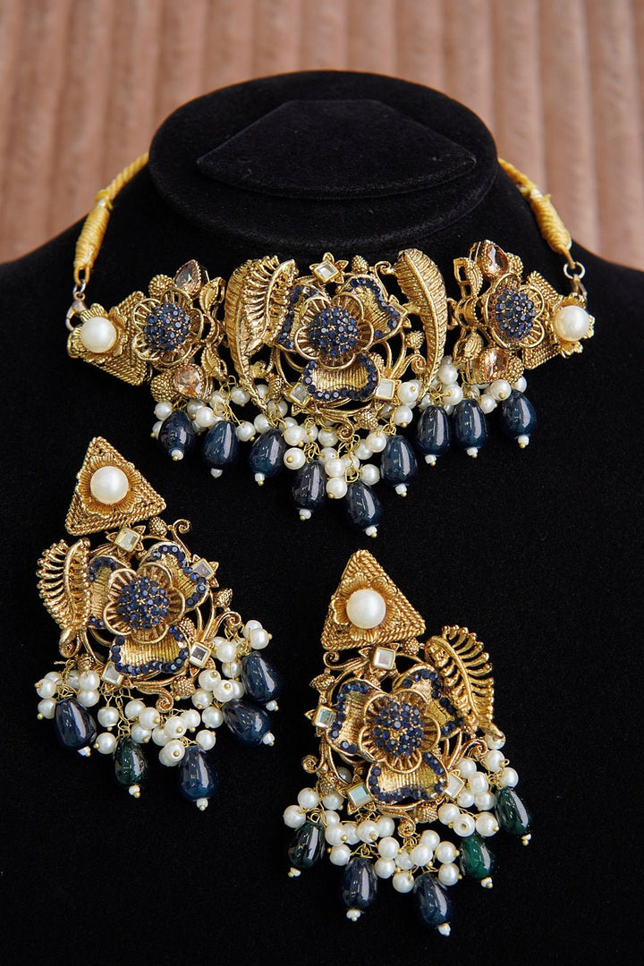 Antique Turkish Style Guluband Set - RS ZEVARS