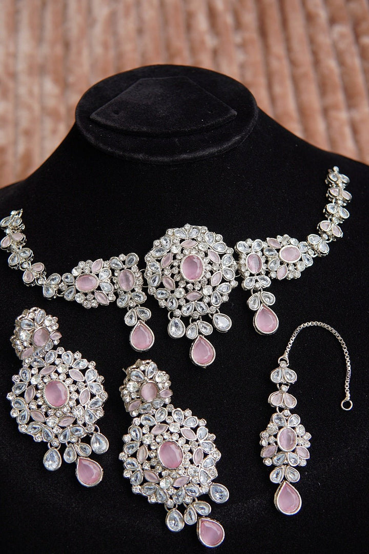 Antique Zircones & Semi - Stones Choker Set - RS ZEVARS