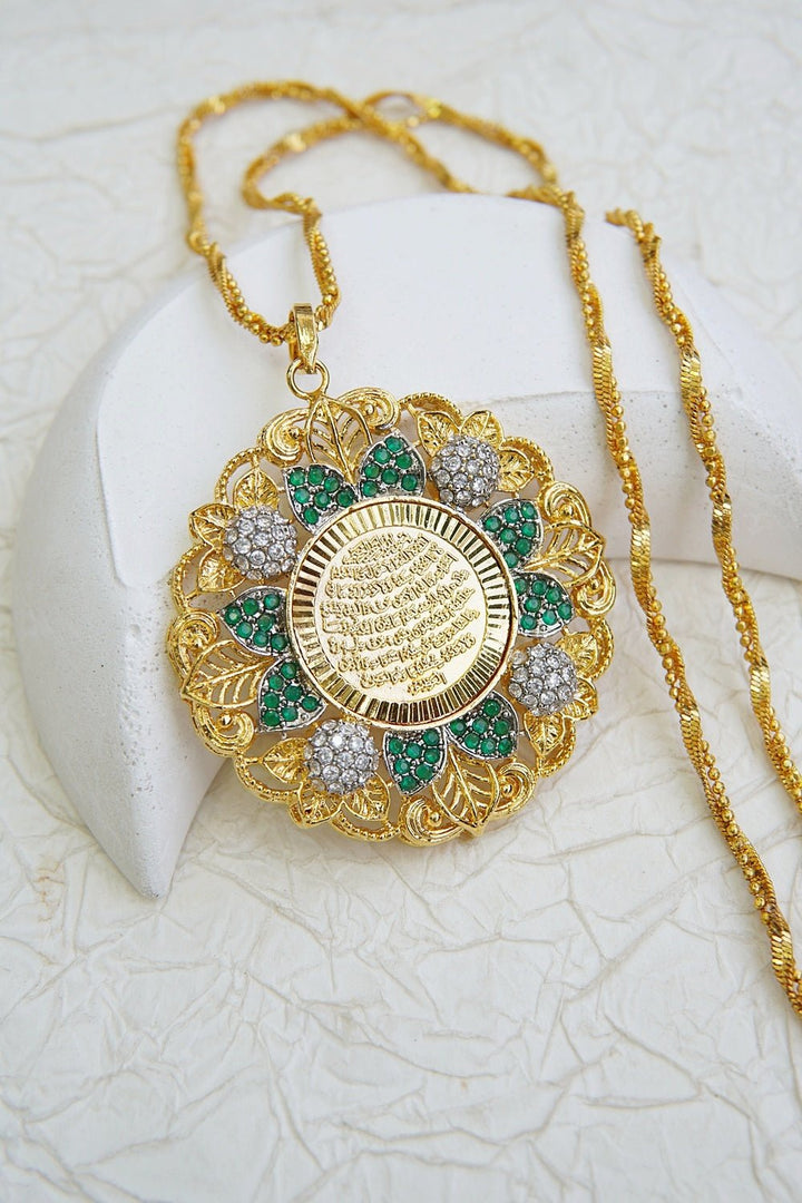 Ayat ul kursi Gold Plated Locket - RS ZEVARS