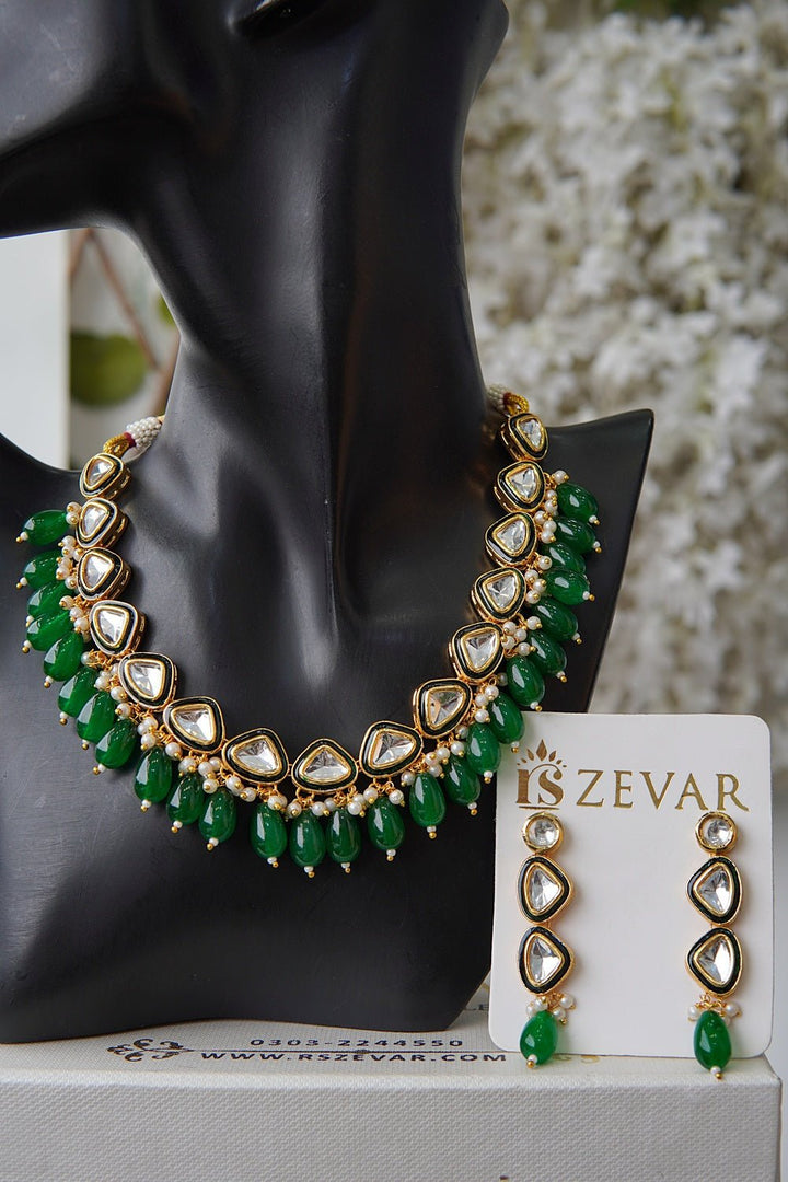 Celestial Glow Kundan Necklace - RS ZEVARS
