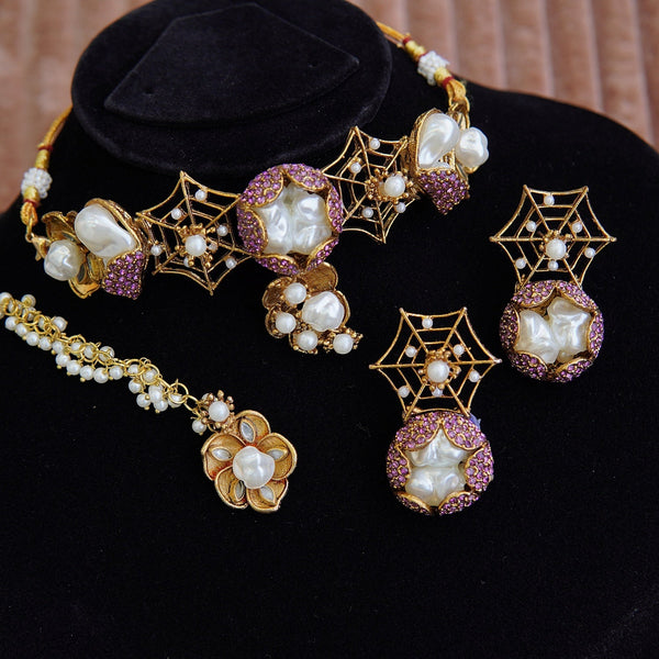 Celestial Webcrafted Heritage Choker Set - RS ZEVARS