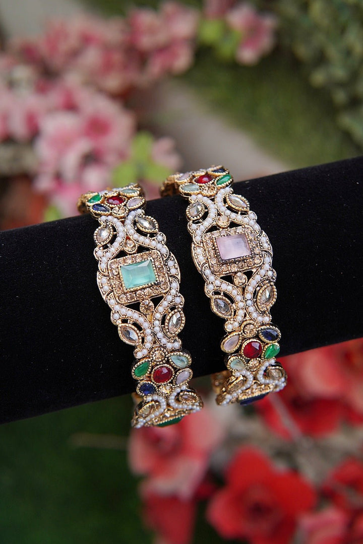 Classic Gemstone Kara Pair - RS ZEVARS