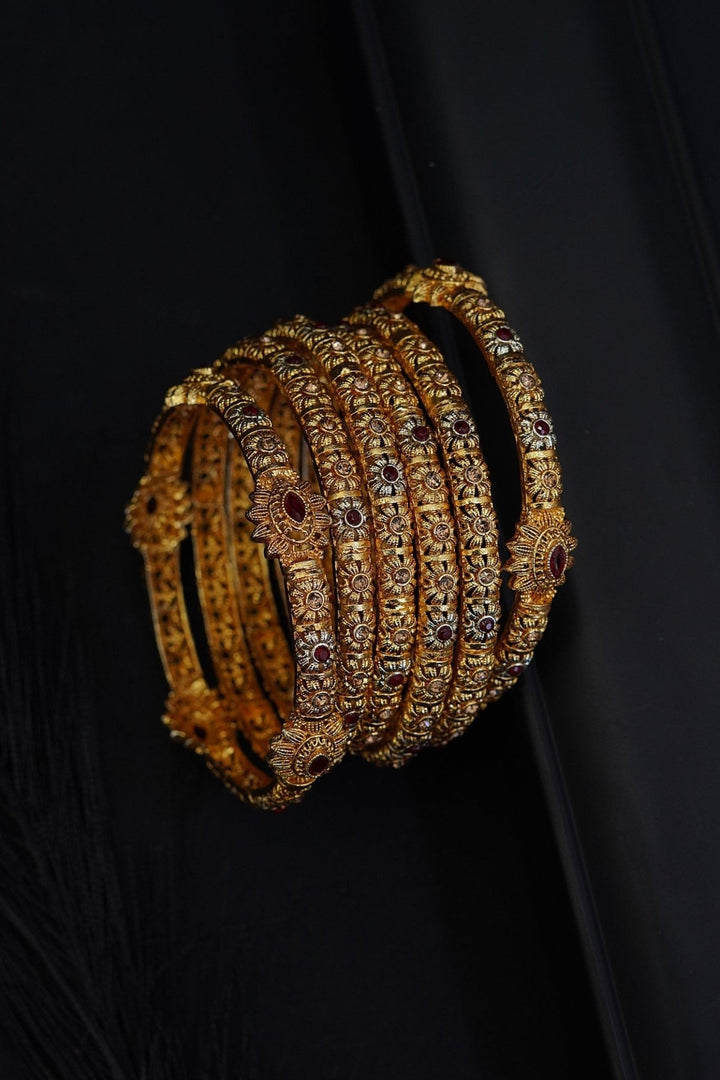 Classic Modern 6 Pcs Bangle Set for Brides | RS ZEVAR