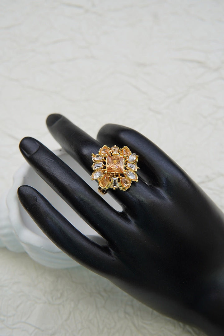 Colorful Zircones Finger Ring - RS ZEVARS