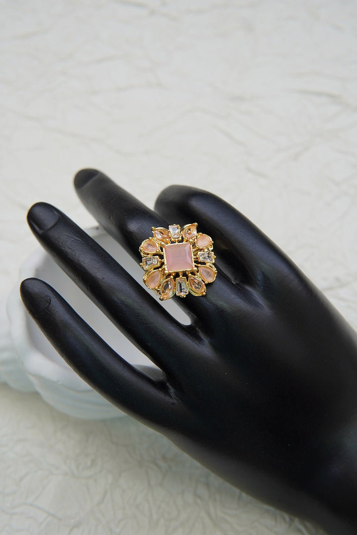 Colorful Zircones Finger Ring - RS ZEVARS