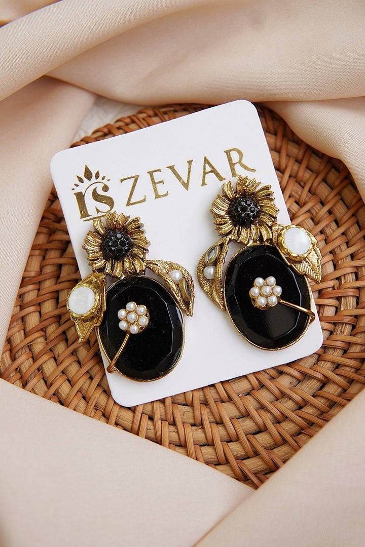 Copper Antique Turkish Earrings - RS ZEVARS
