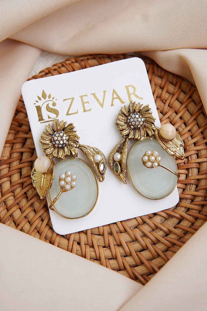 Copper Antique Turkish Earrings - RS ZEVARS