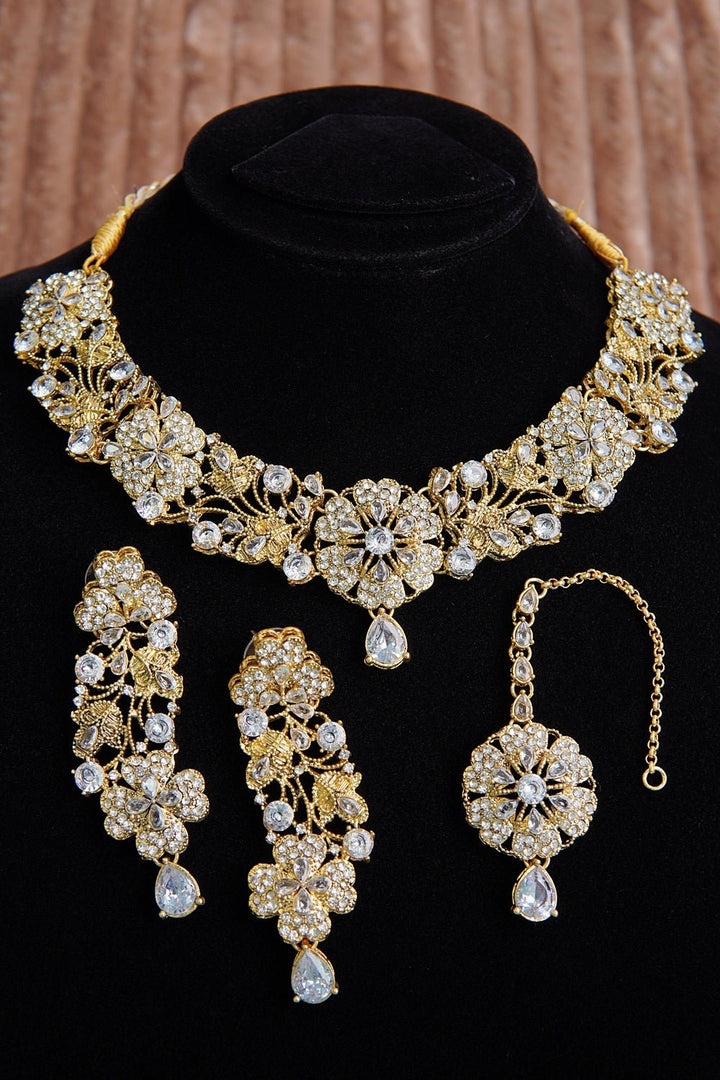 Copper Gold Look Stylish Necklace Set - RS ZEVARS