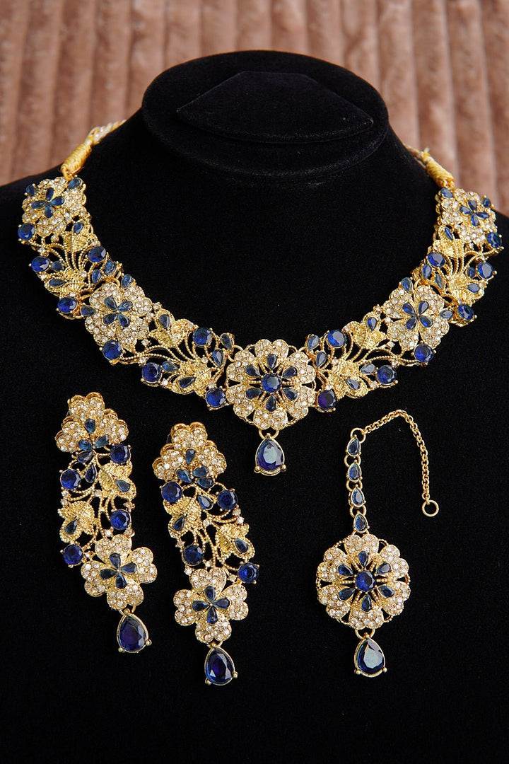 Copper Gold Look Stylish Necklace Set - RS ZEVARS