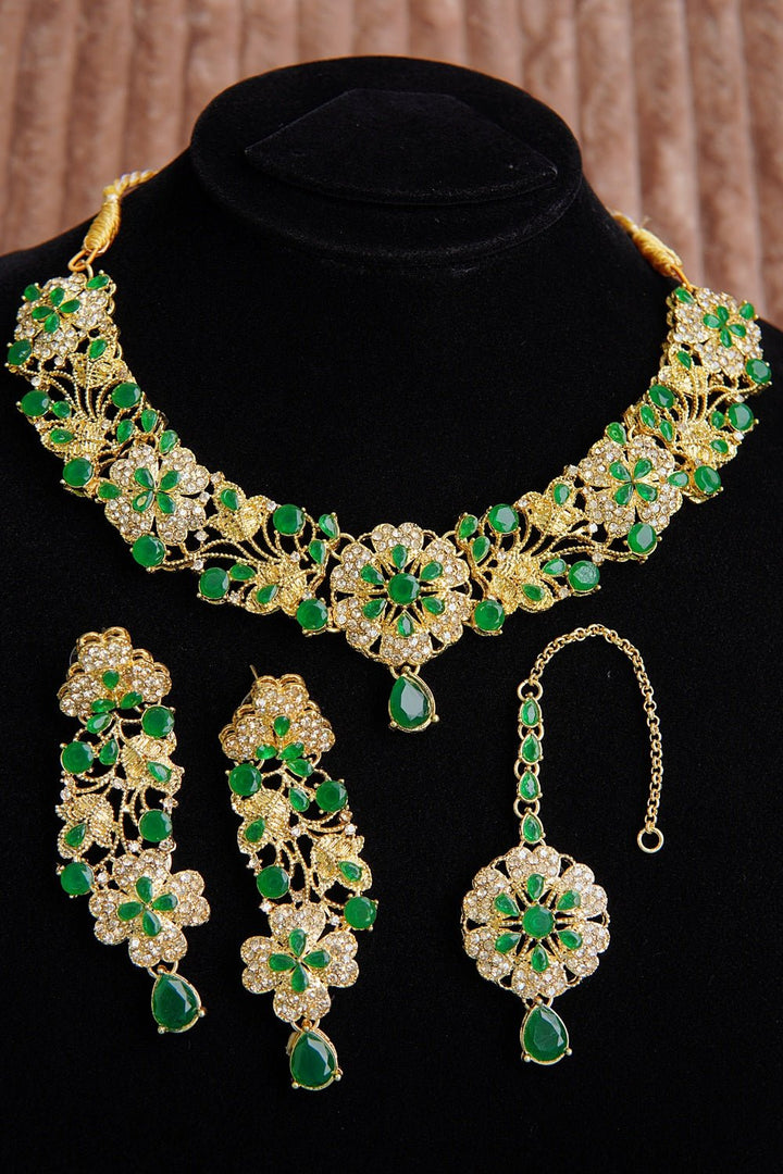 Copper Gold Look Stylish Necklace Set - RS ZEVARS