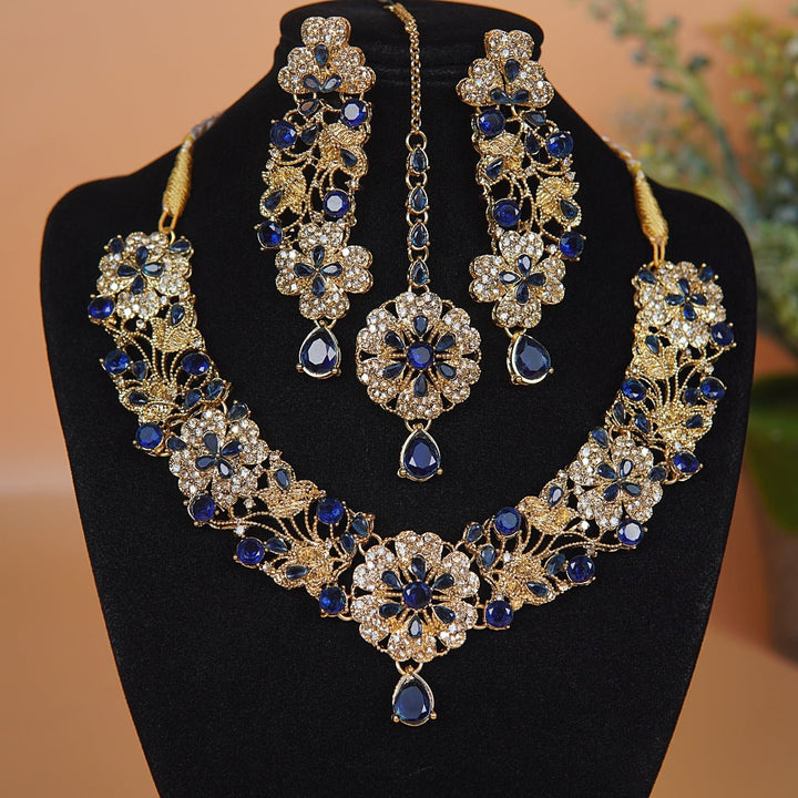 Copper Gold Look Stylish Necklace Set - RS ZEVARS