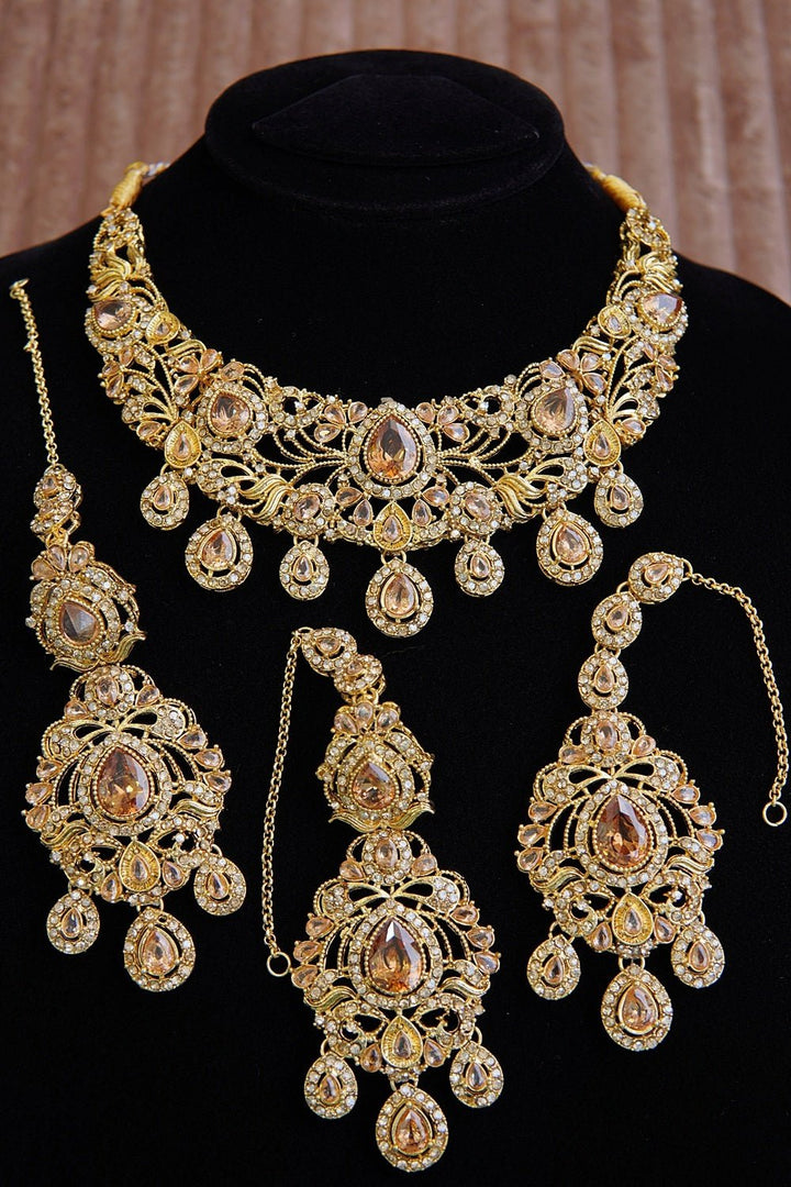 Copper Look Elegant Semi - Bridal Set - RS ZEVARS