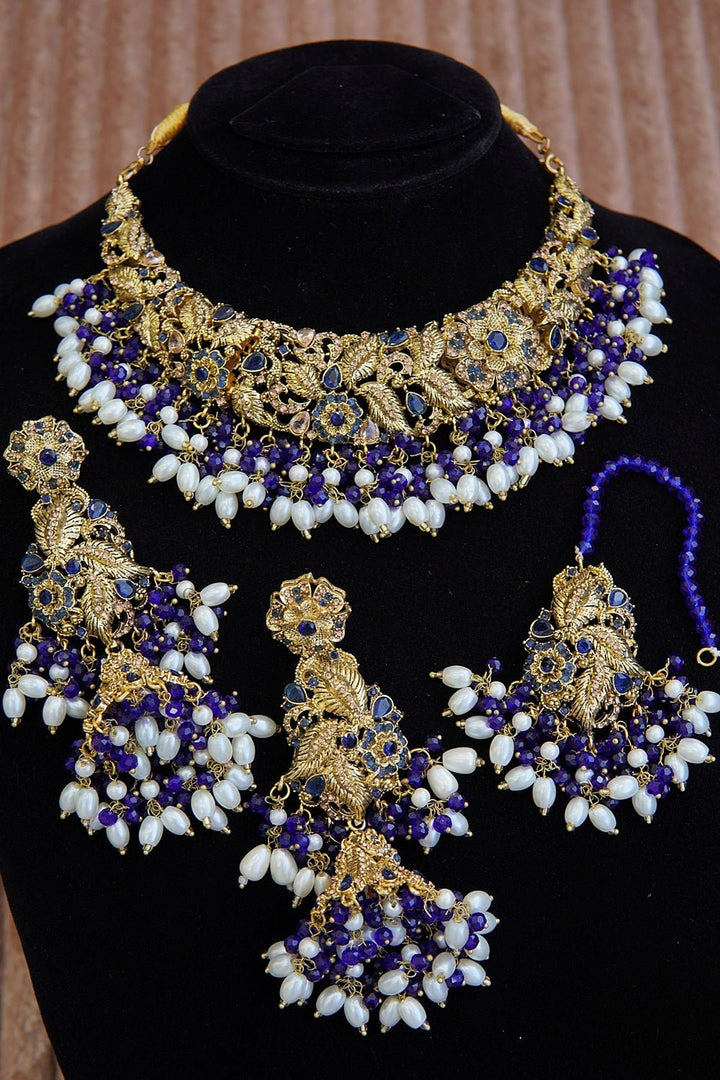 Copper Traditional Necklace Set - RS ZEVARS