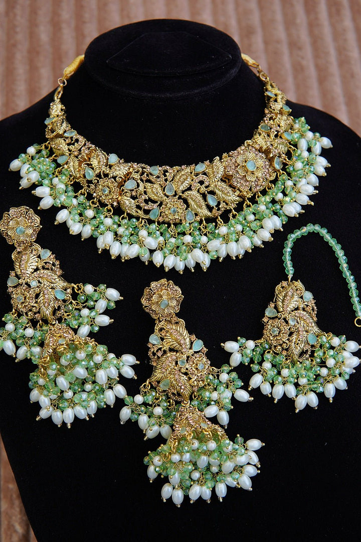 Copper Traditional Necklace Set - RS ZEVARS