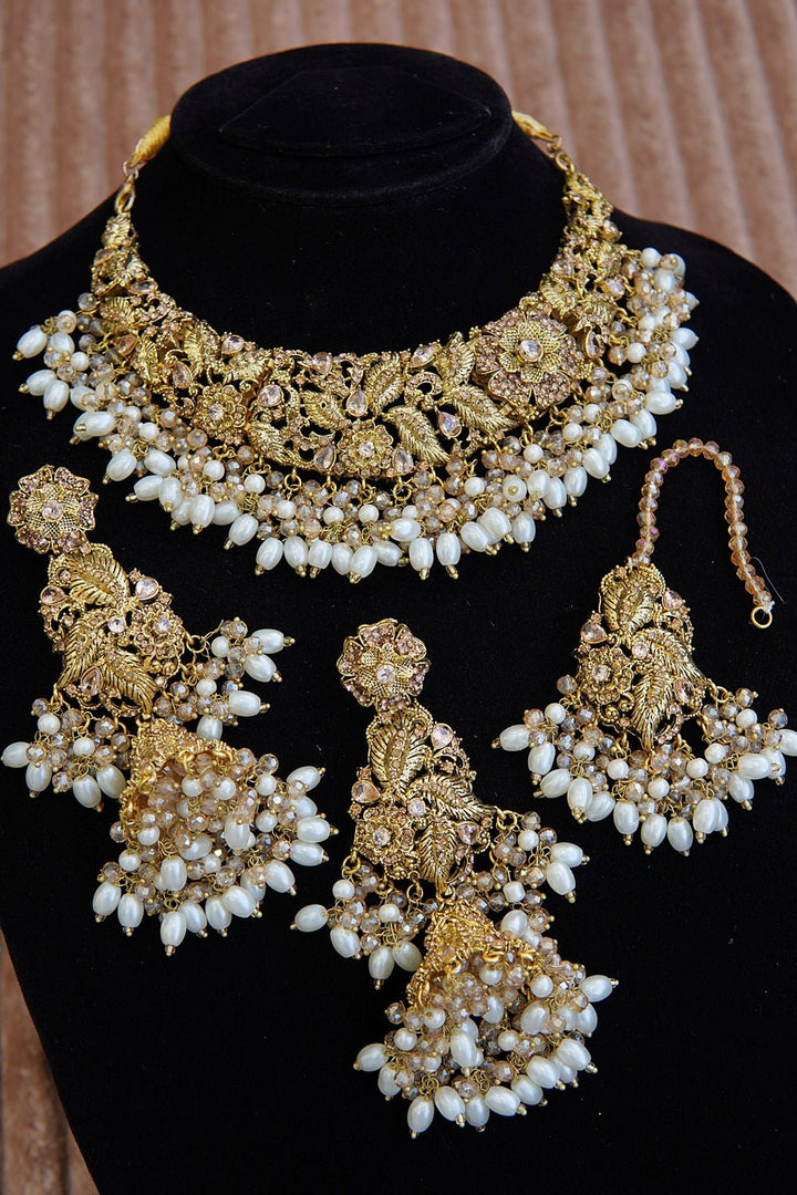 Copper Traditional Necklace Set - RS ZEVARS