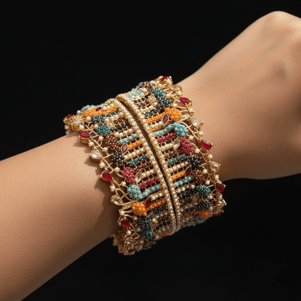 Crown Two Pieces Kangan - RS ZEVARS