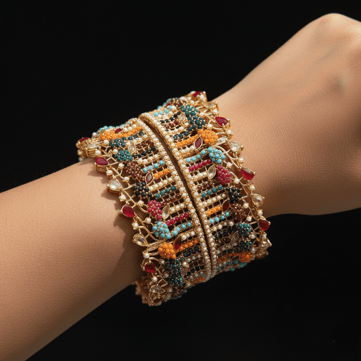 Crown Two Pieces Kangan - RS ZEVARS