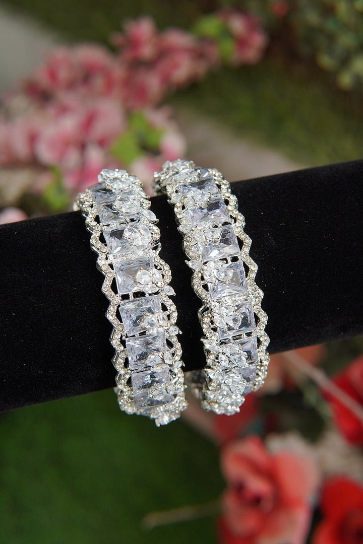 Cubic Zirconia Bangles Pair - RS ZEVARS