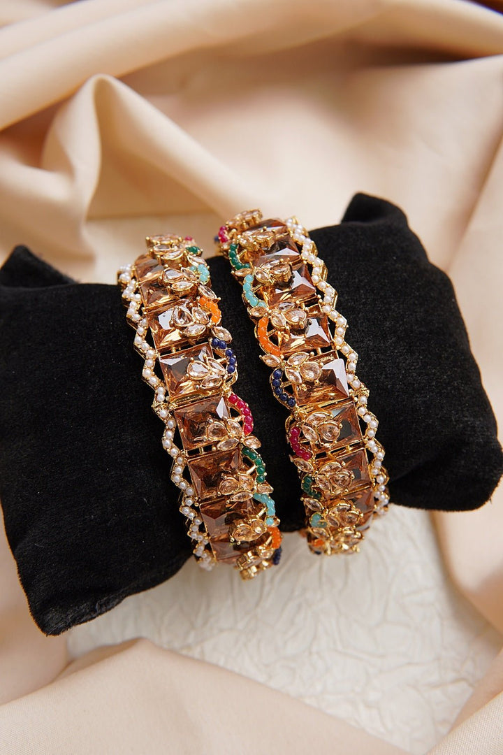 Cubic Zirconia Bangles Pair - RS ZEVARS