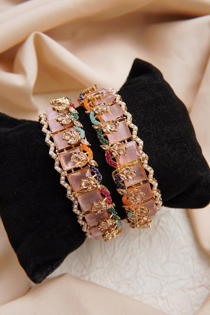 Cubic Zirconia Bangles Pair - RS ZEVARS