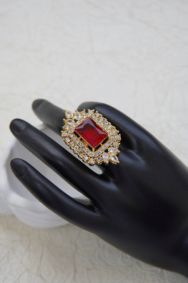 Cubic Zirconia Gemstone Ring - RS ZEVARS