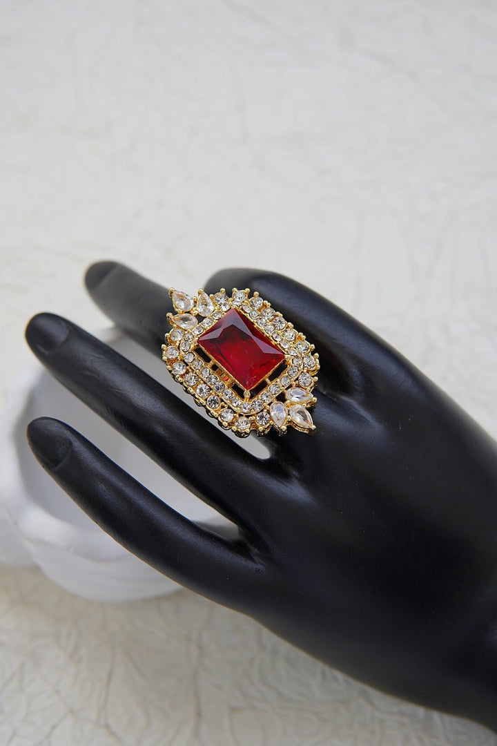 Cubic Zirconia Gemstone Ring - RS ZEVARS