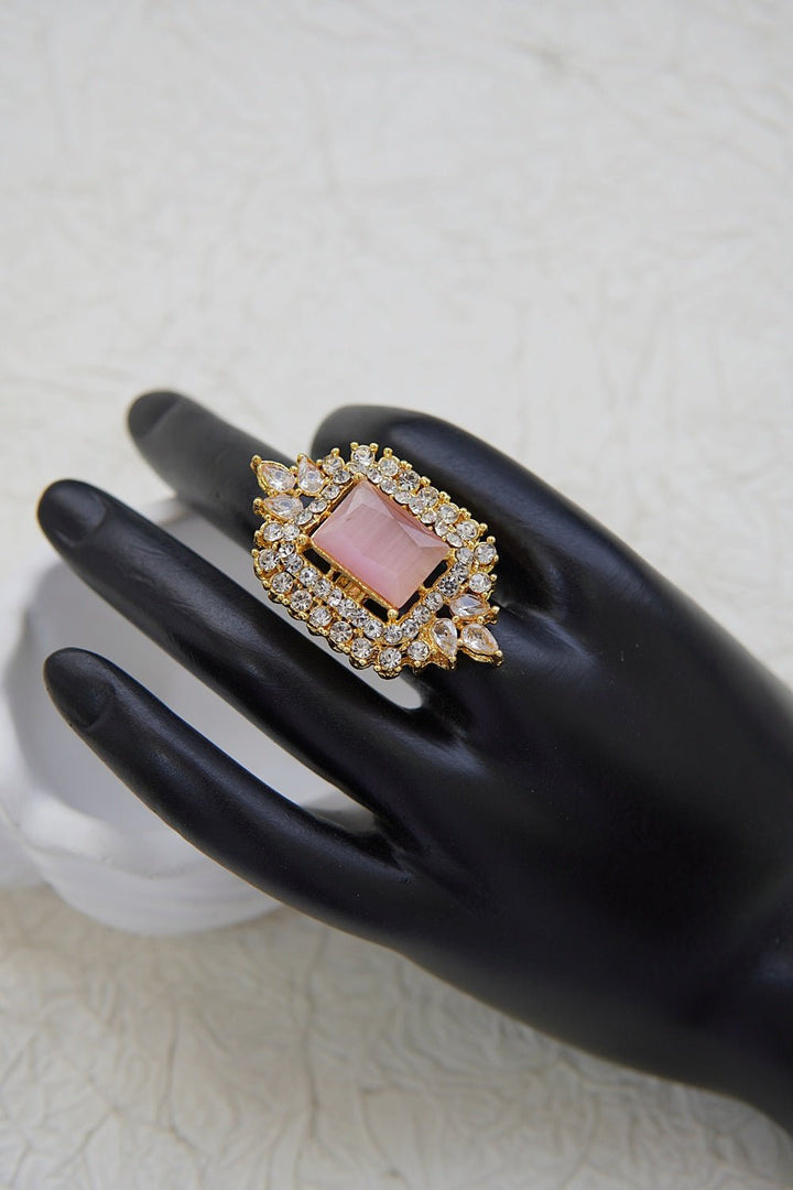 Cubic Zirconia Gemstone Ring - RS ZEVARS