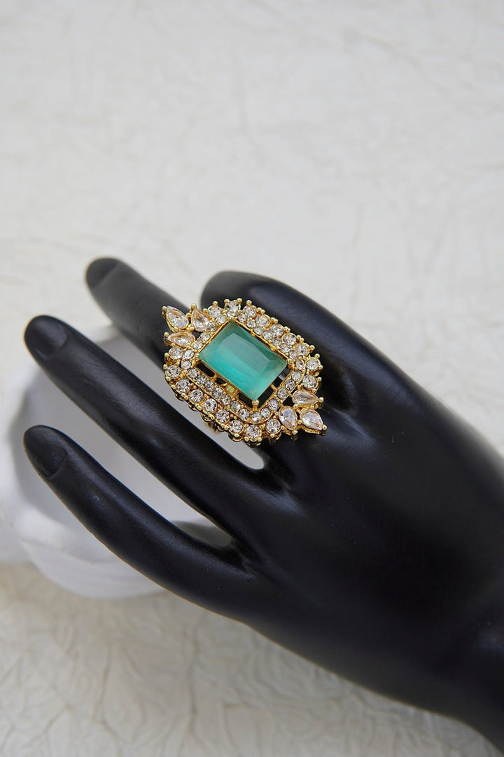 Cubic Zirconia Gemstone Ring - RS ZEVARS