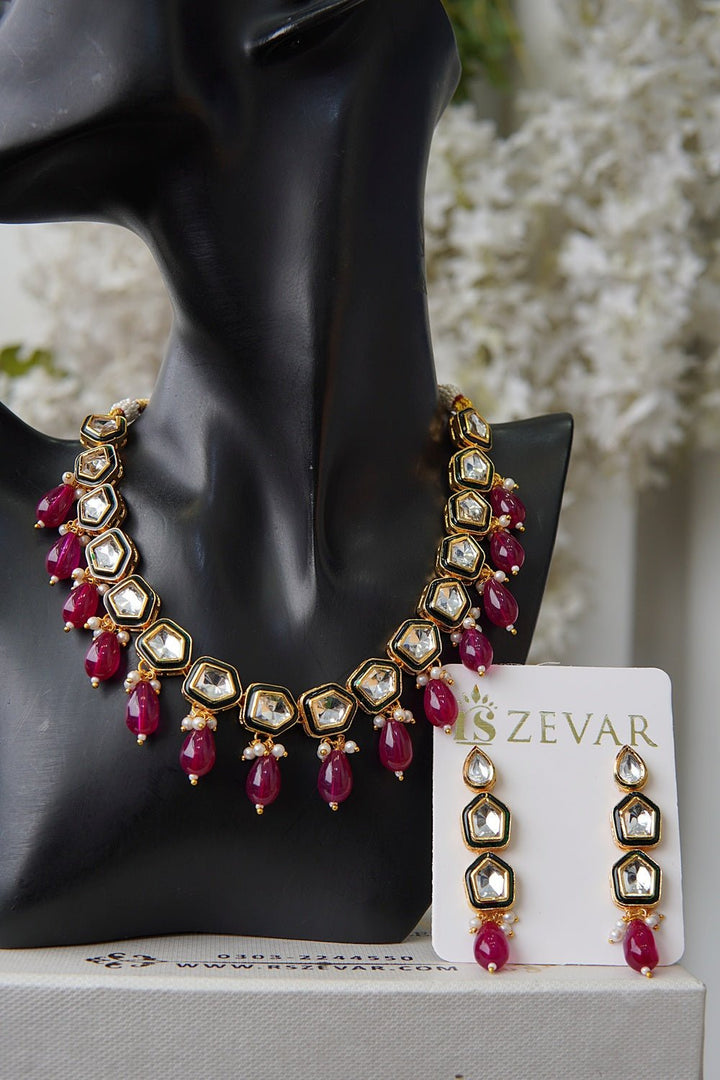Cut Kundan Luxe Necklace Set - RS ZEVARS