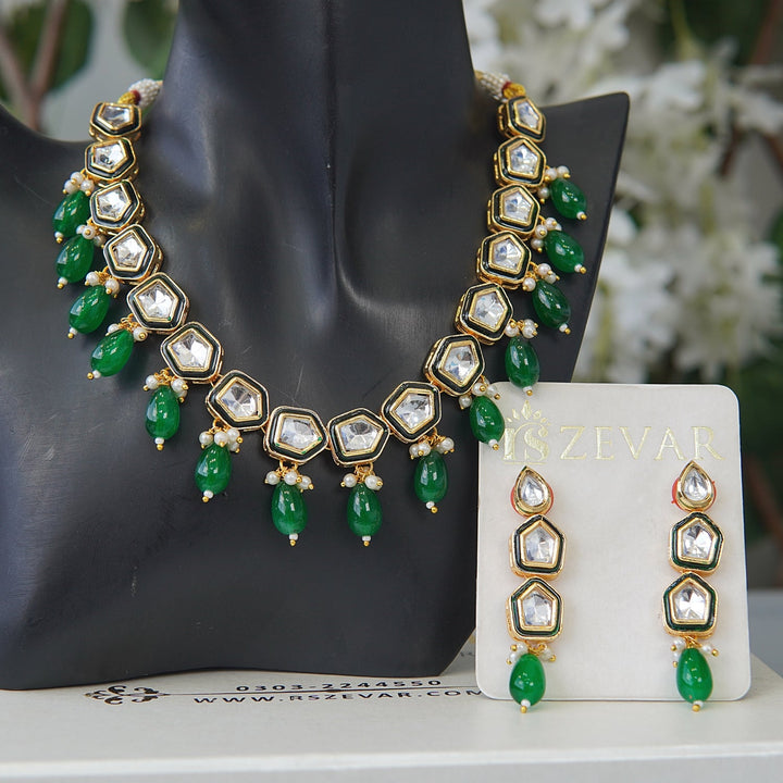 Cut Kundan Luxe Necklace Set - RS ZEVARS