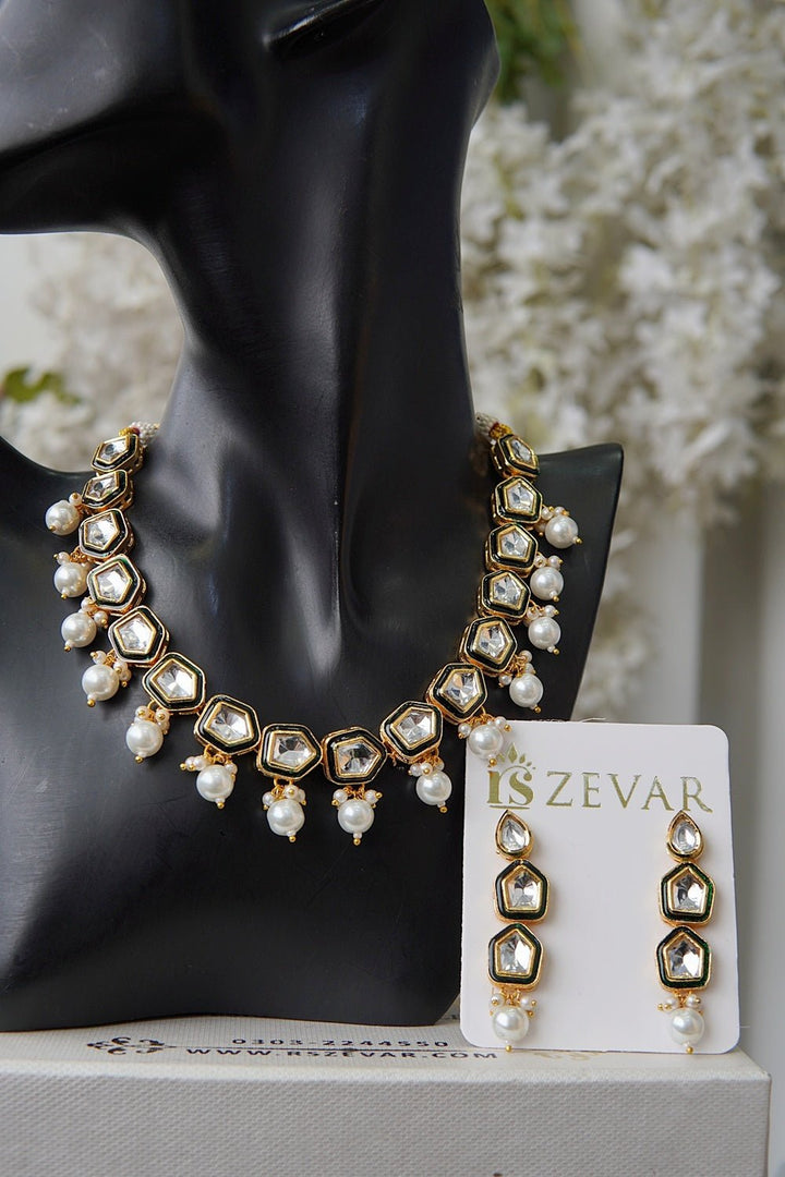 Cut Kundan Luxe Necklace Set - RS ZEVARS