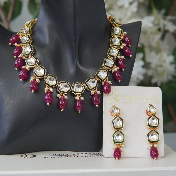 Cut Kundan Luxe Necklace Set - RS ZEVARS