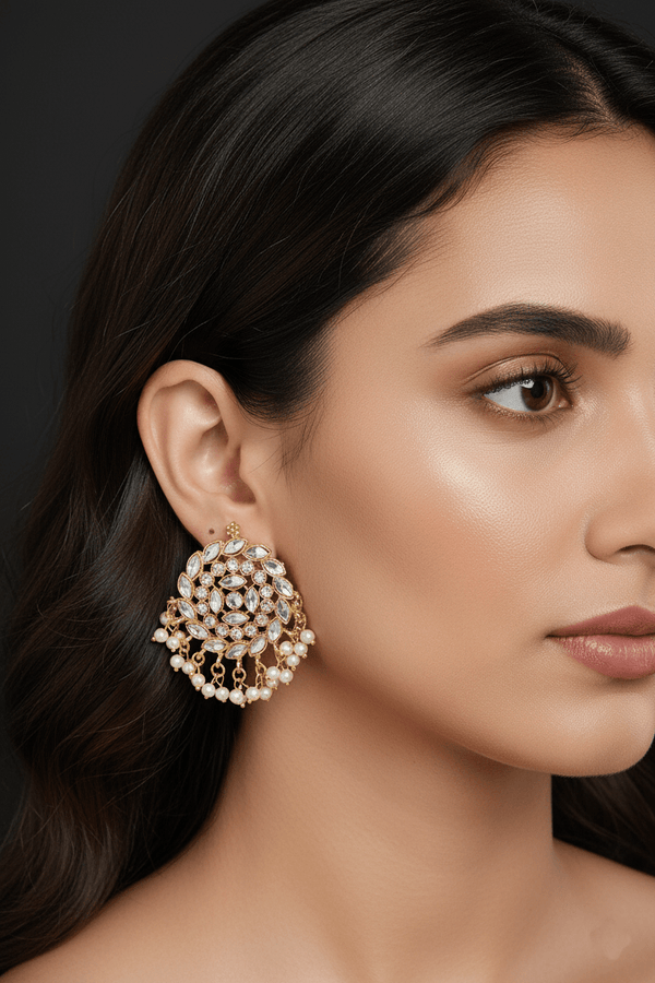 Cut Kundan Studs Earrings - RS ZEVARS