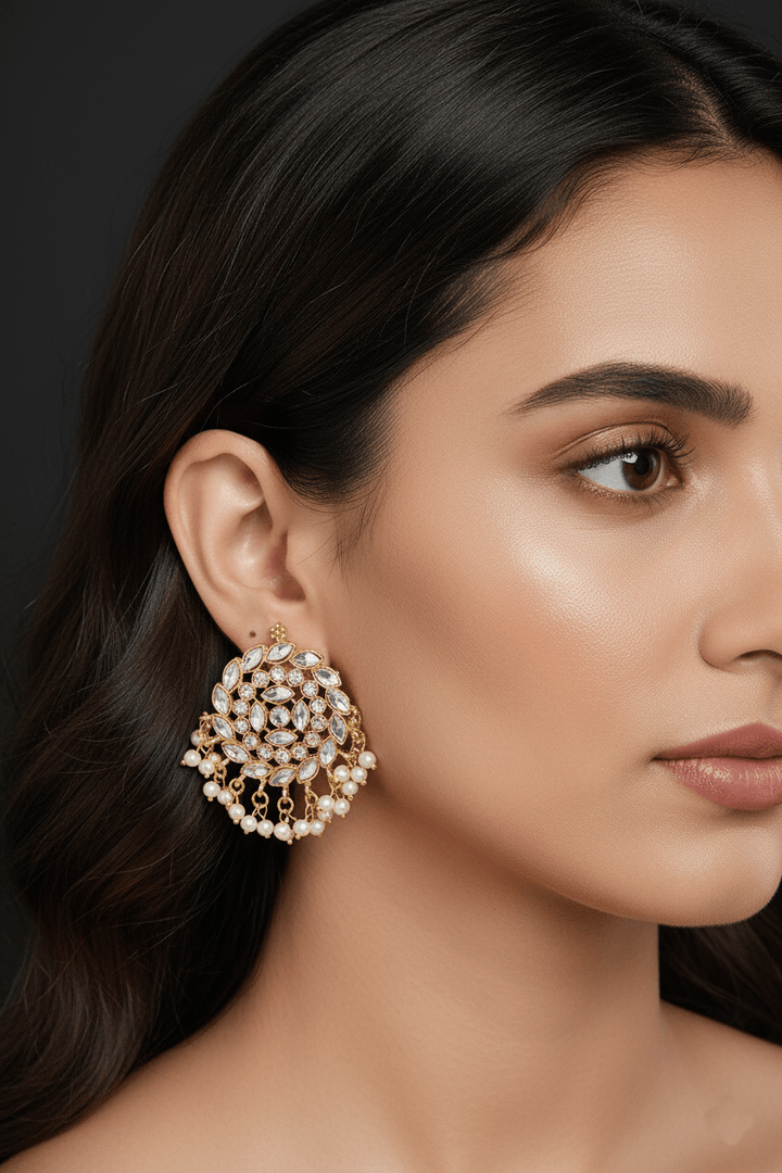 Cut Kundan Studs Earrings - RS ZEVARS
