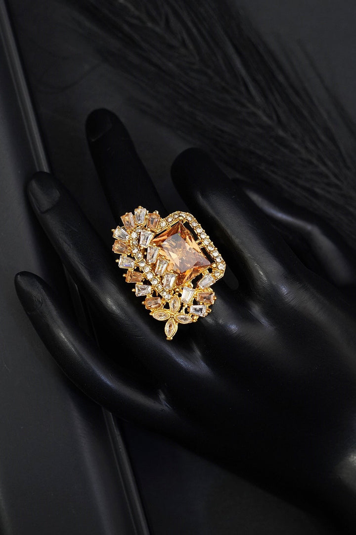 Dainty Cubic Zirconia Adjustable Ring | RS ZEVAR