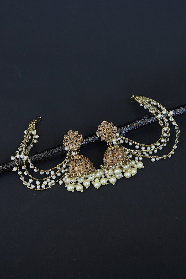 Designer Bridal Jhumka with Saharey - RS ZEVARS