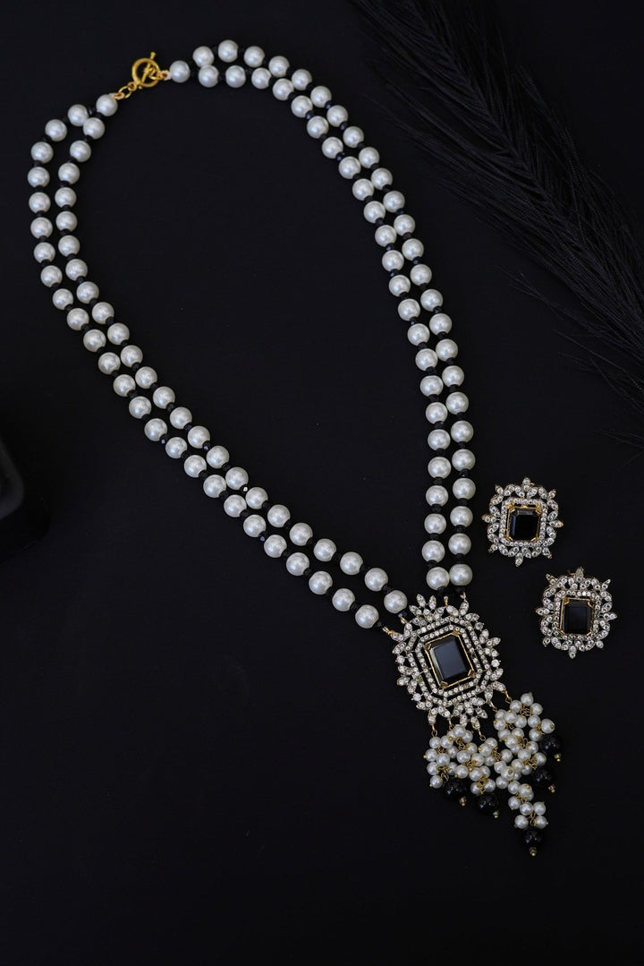 Diamond Cut Zirconia Pendant Mala Set - RS ZEVARS