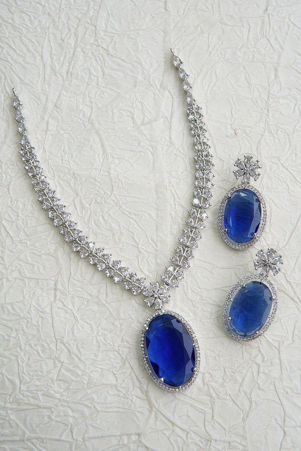 Doubled Cubics Necklace Set - RS ZEVARS