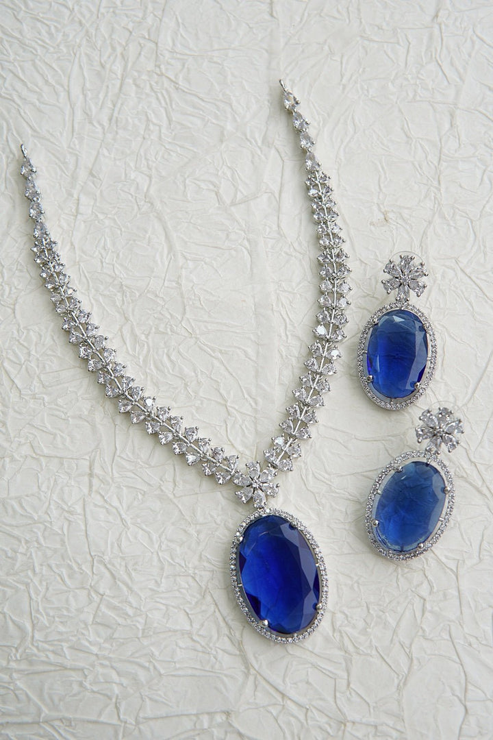 Doubled Cubics Necklace Set - RS ZEVARS