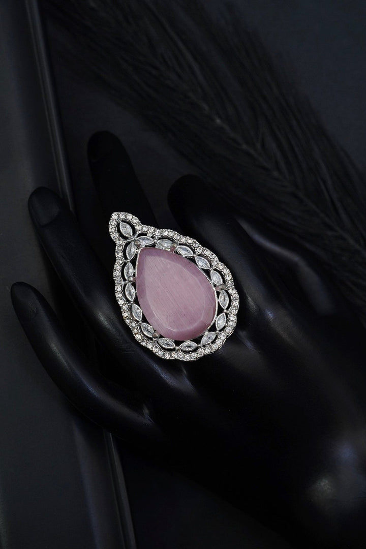 Drop Gemstone Finger Ring - RS ZEVARS