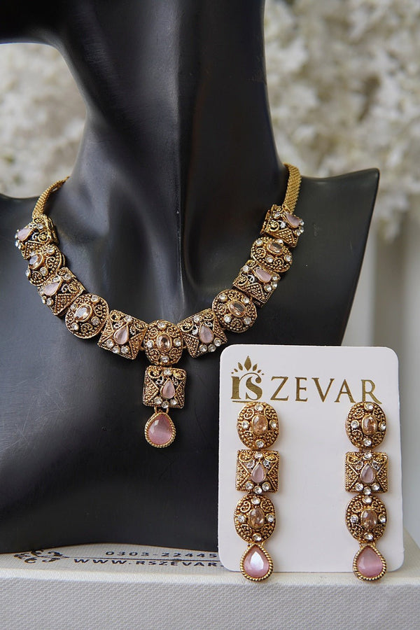 Egyptian Antique Gold Choker Set - RS ZEVARS