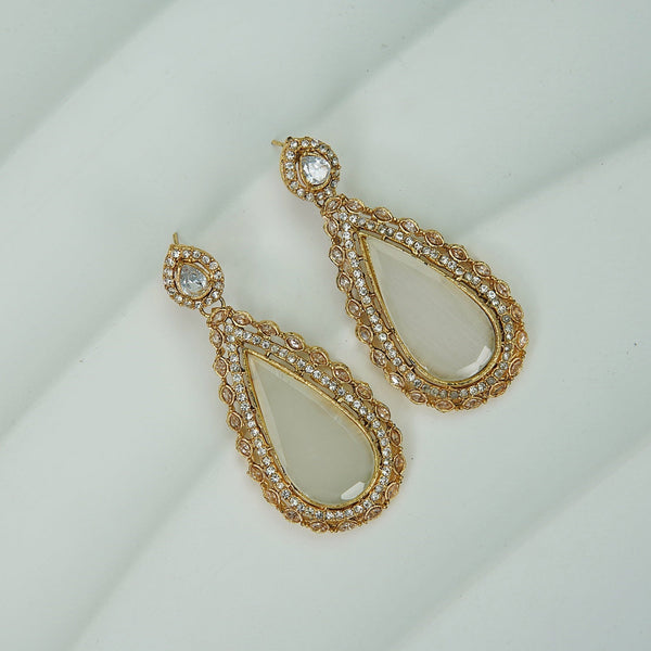 Egyptian Long Almond Earrings - RS ZEVARS