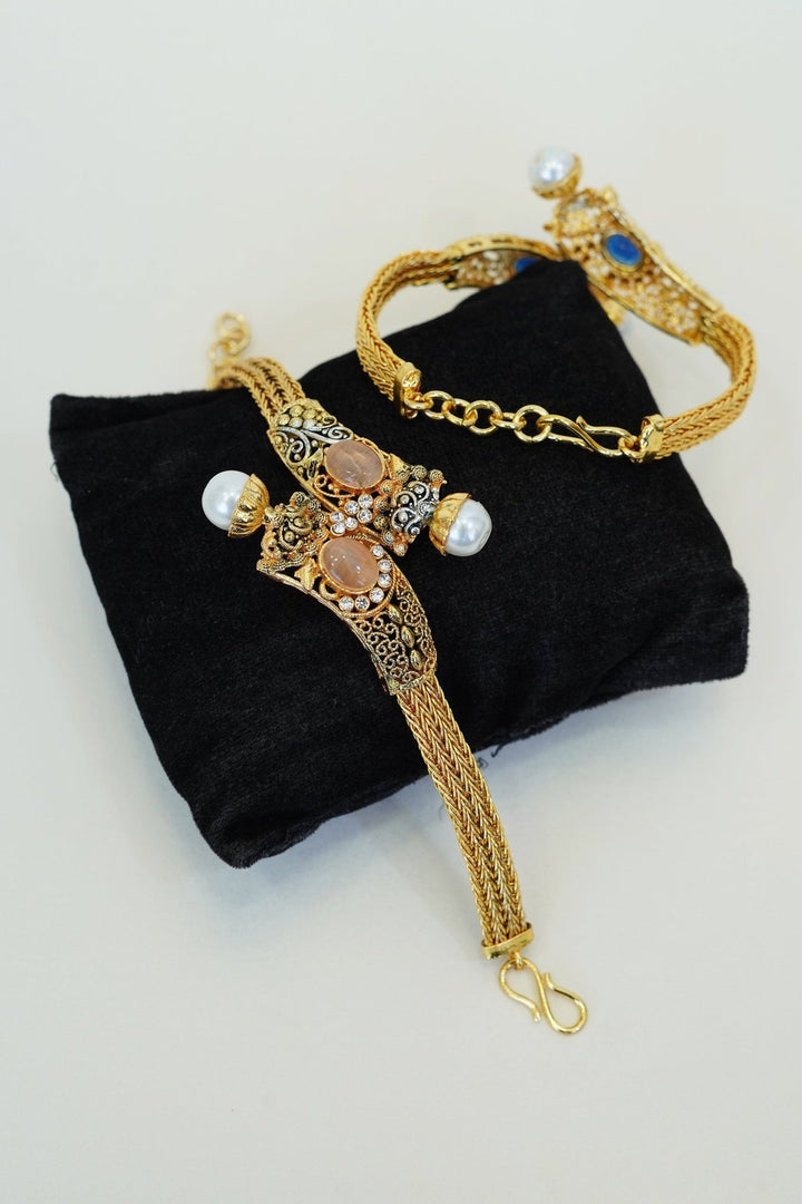 Egyptian Pearl Kara Bracelet - RS ZEVARS